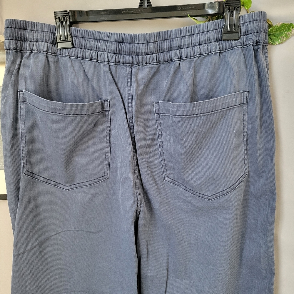 Faherty Essential Drawstring Cotton Modal Linen Blend Pants In Blue L‎ - Picture 9 of 14